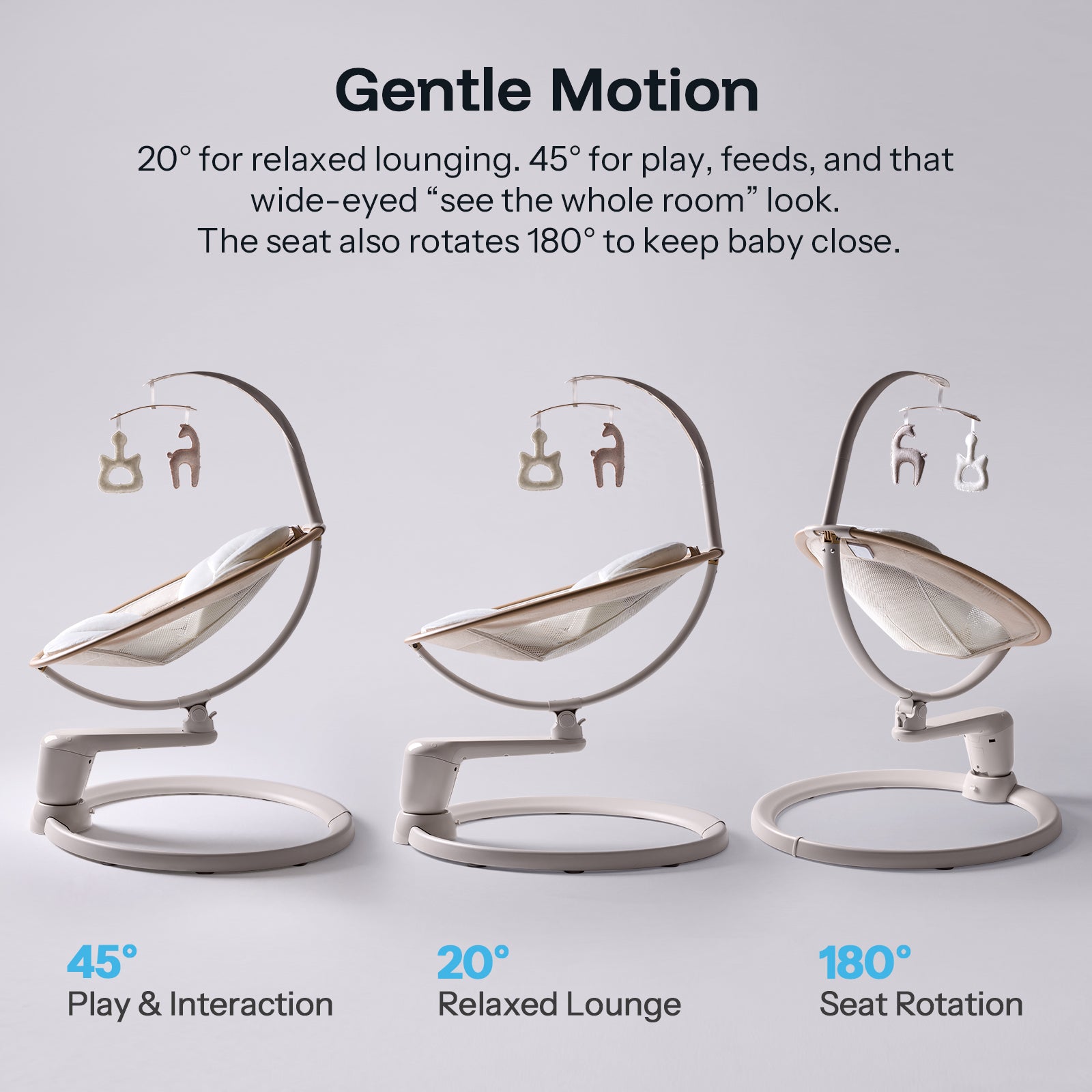 HARPPA Weddell Signature | Eye-Level Electric Baby Swing