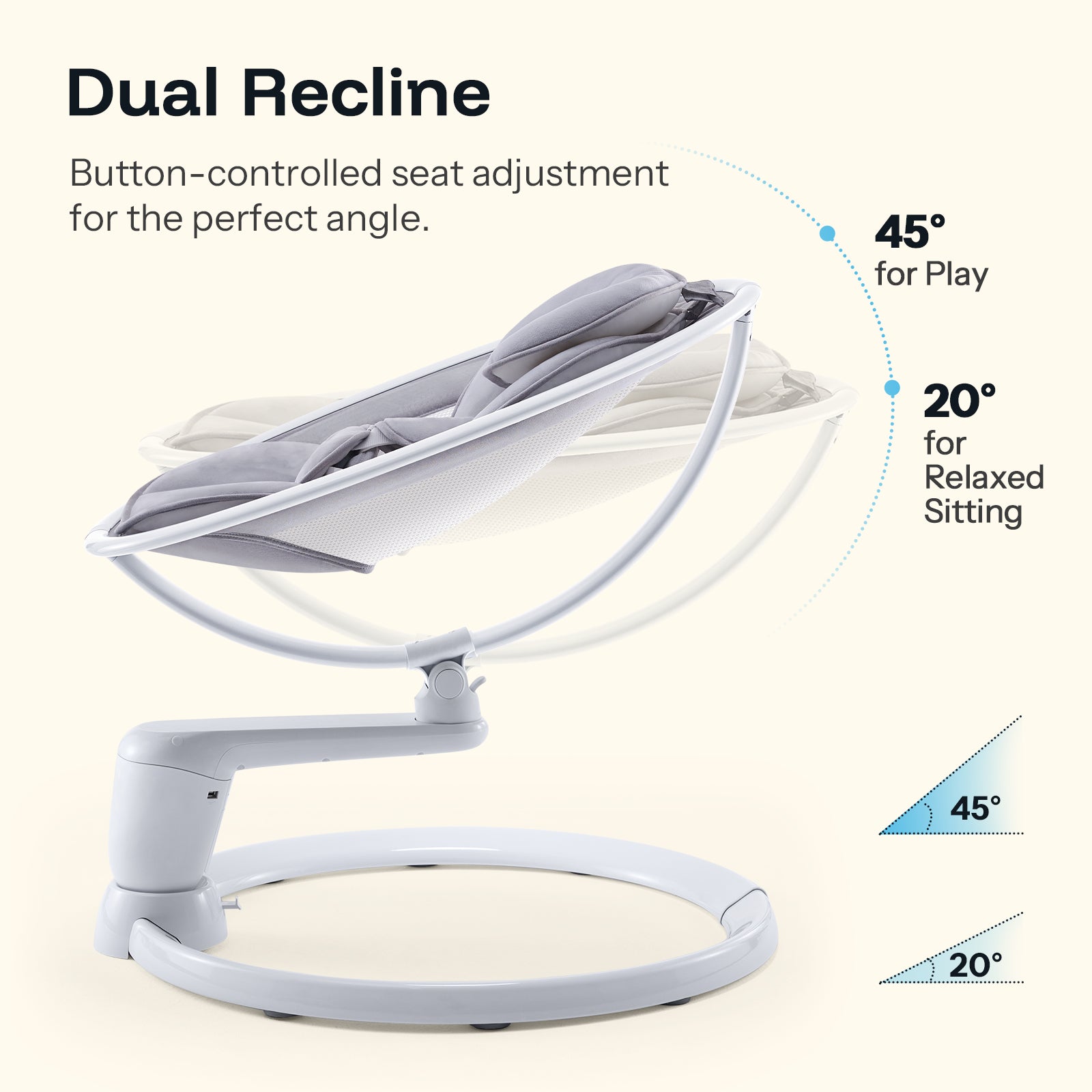 HARPPA Weddell Orbit | Electric Baby Swing for eye-level bonding