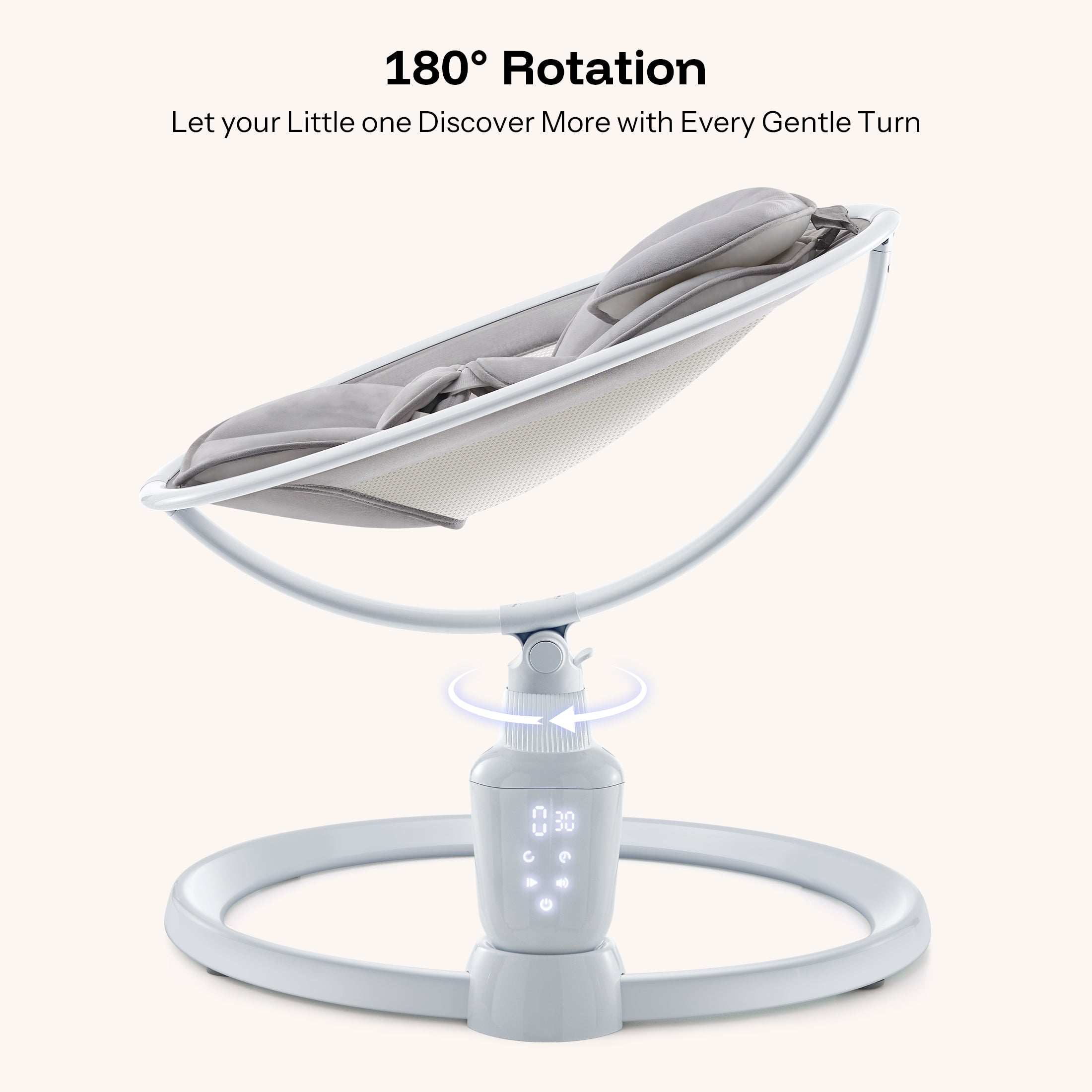 HARPPA Weddell Orbit | Electric Baby Swing for eye-level bonding