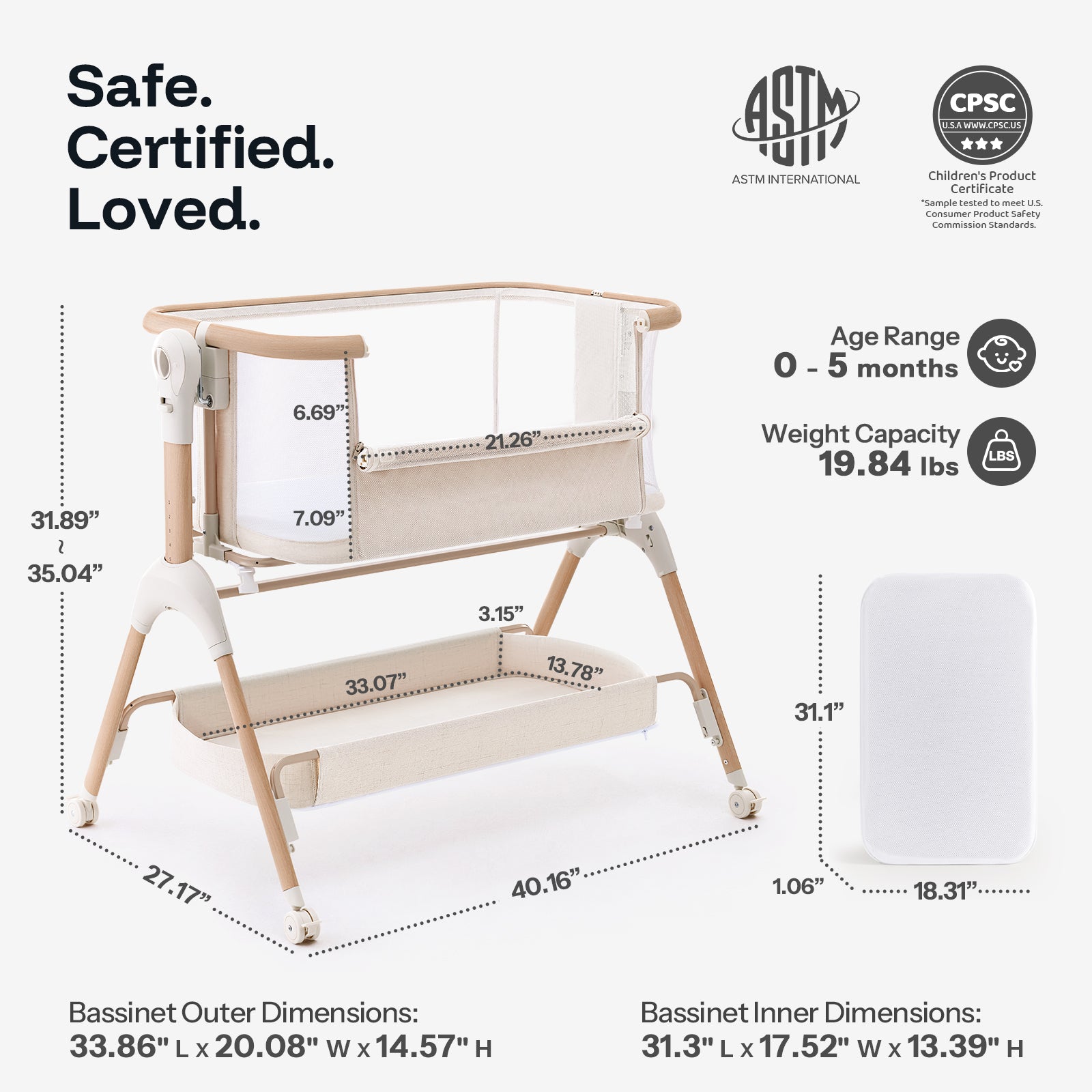 #color_Sand Cream Wood-Grain Finish