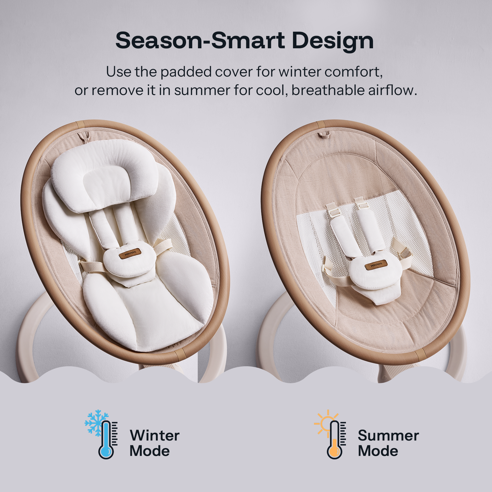 HARPPA Weddell Signature | Eye-Level Electric Baby Swing