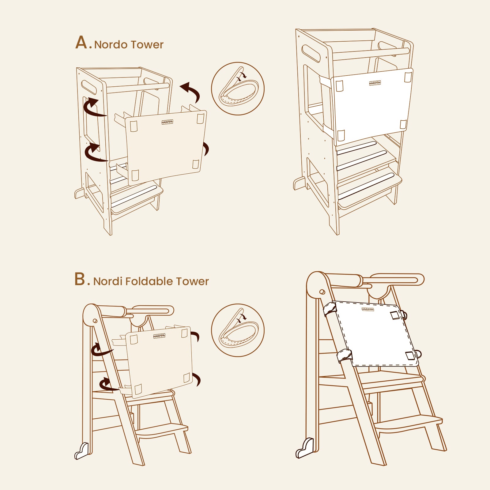 HARPPA Toddler Tower Safety Net