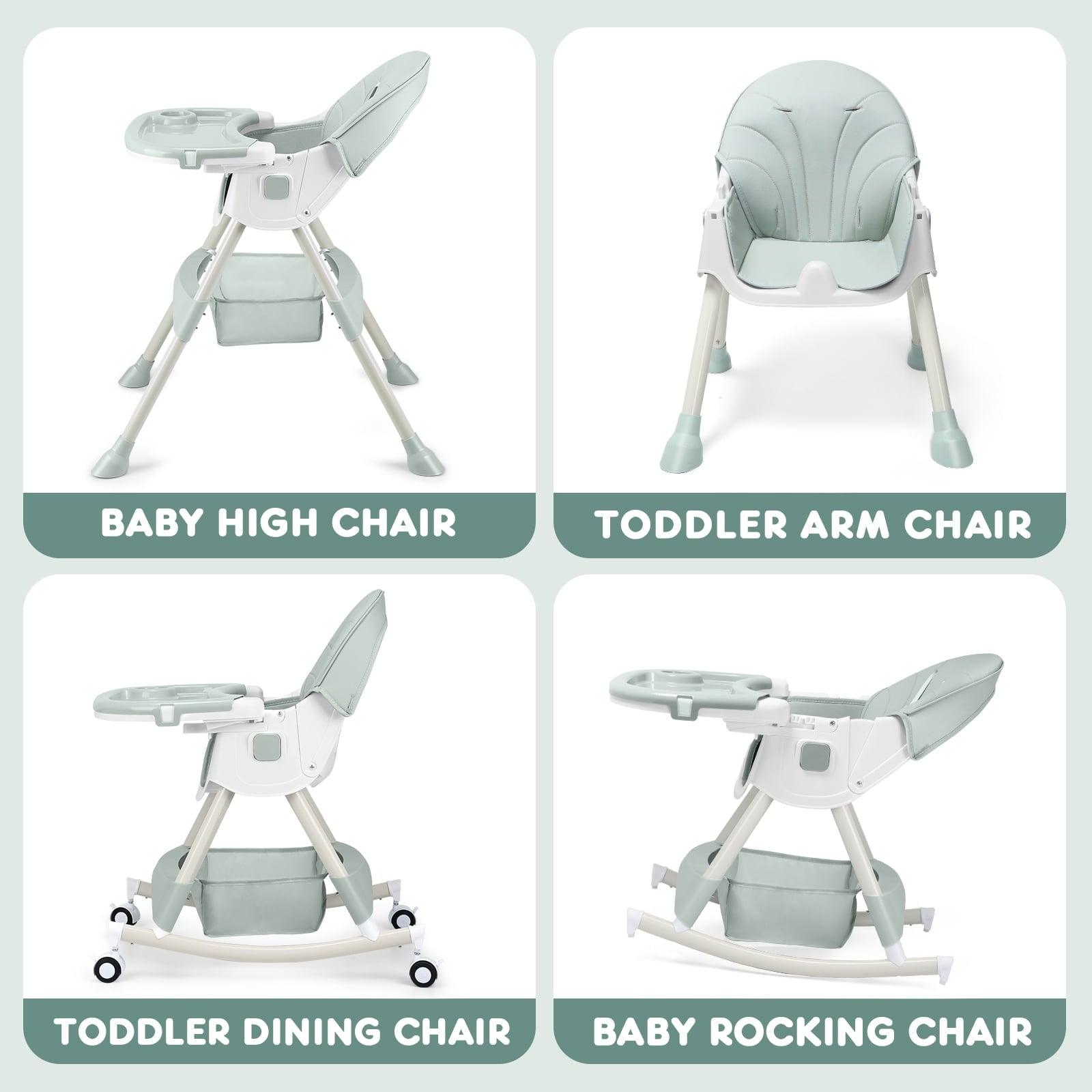 HARPPA 4-in-1 Convertible High Chair for Babies and Toddlers, Green