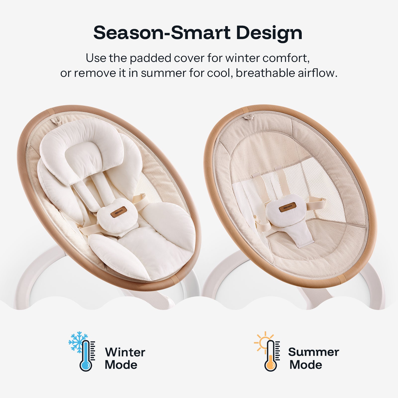 HARPPA Weddell Signature | Eye-Level Electric Baby Swing