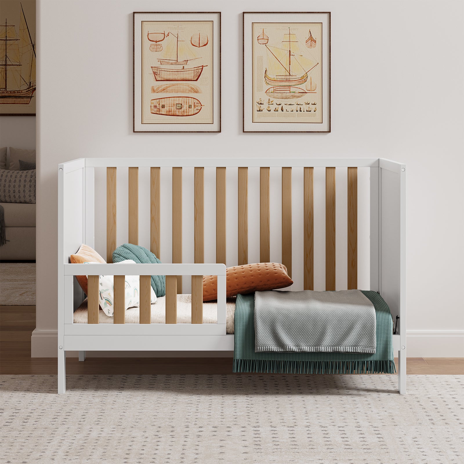 #color_White + Natural Wood