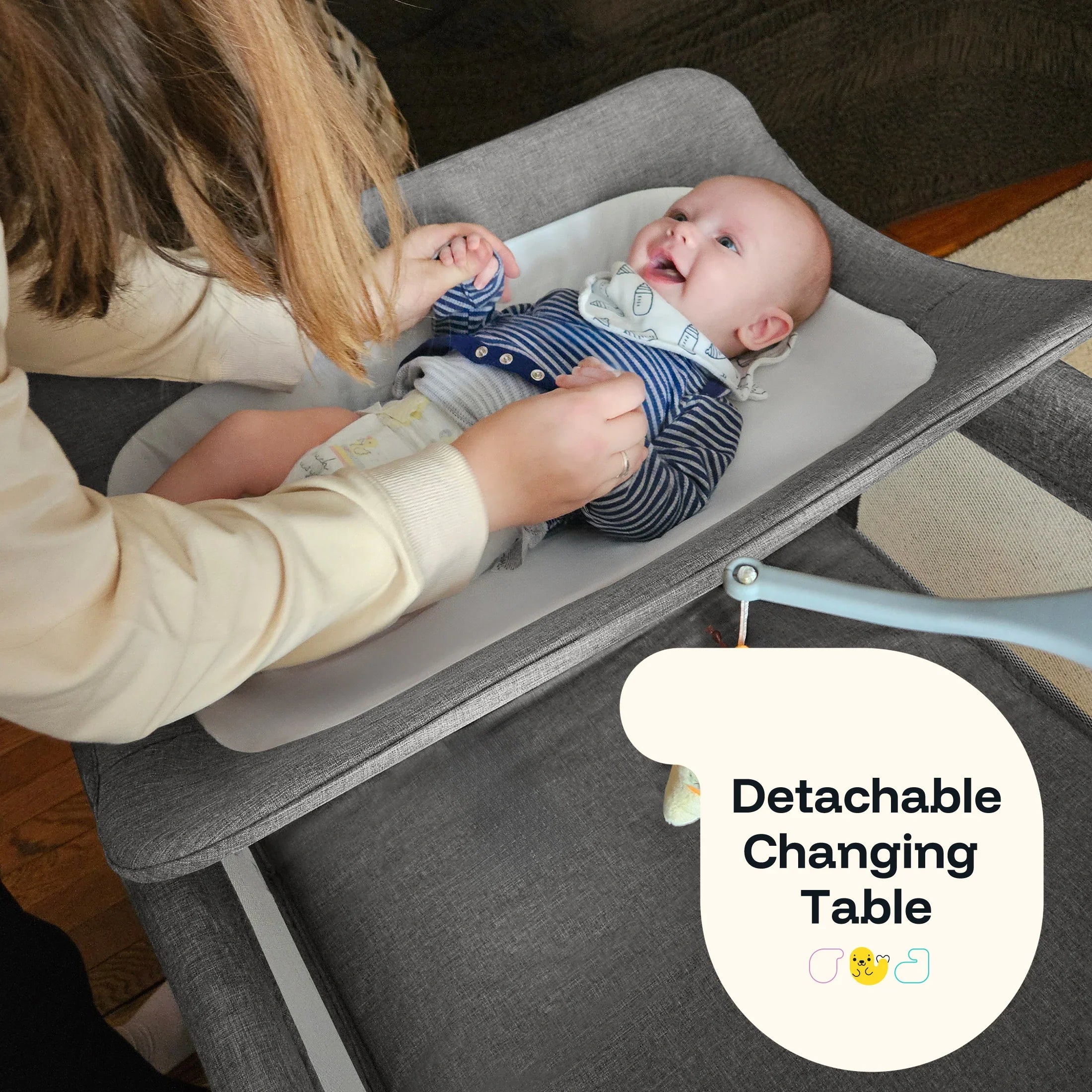 Harppa Saimia | 5-in-1 Pack and Play Baby Bassinet Bedside Crib
