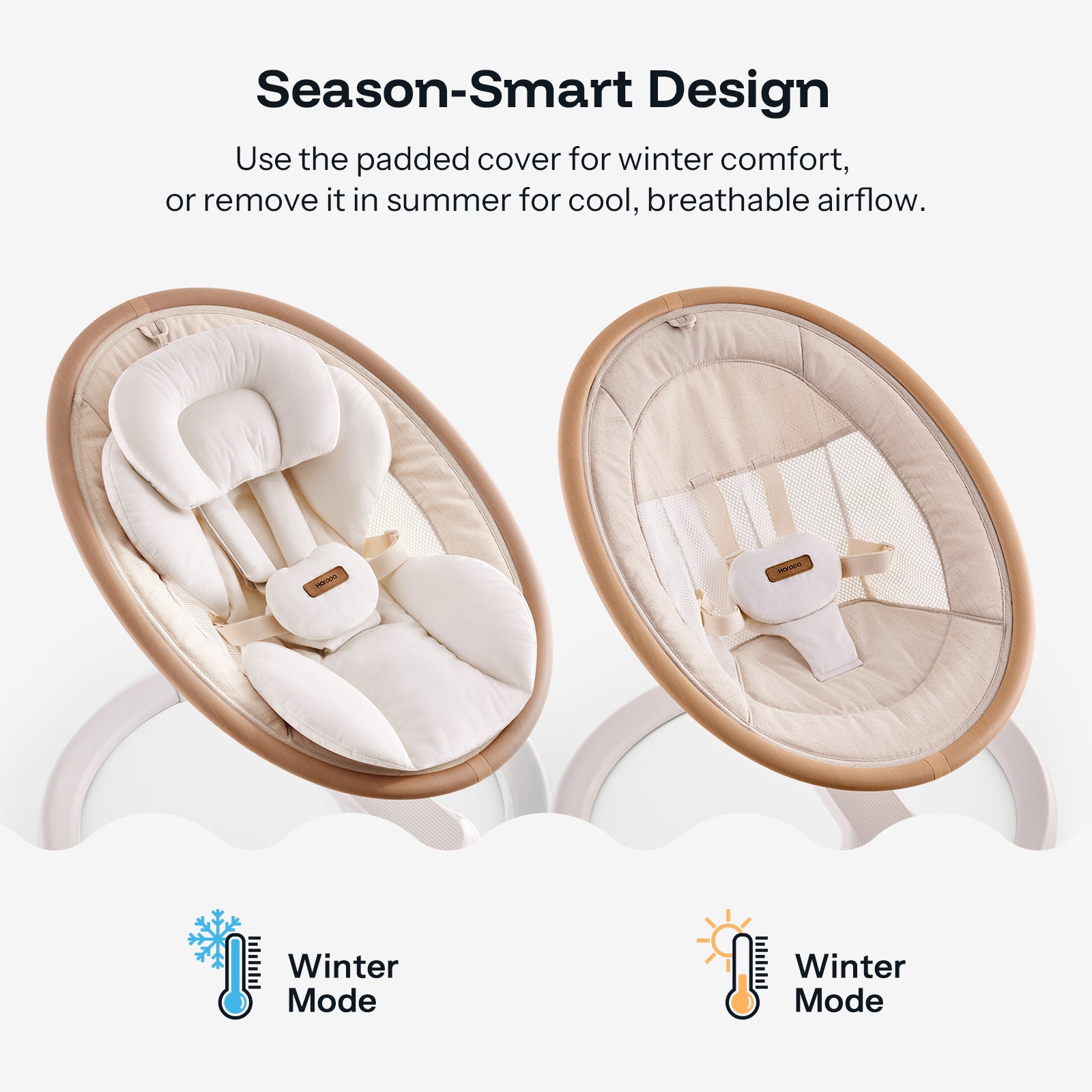 HARPPA Weddell Signature | Eye-Level Electric Baby Swing