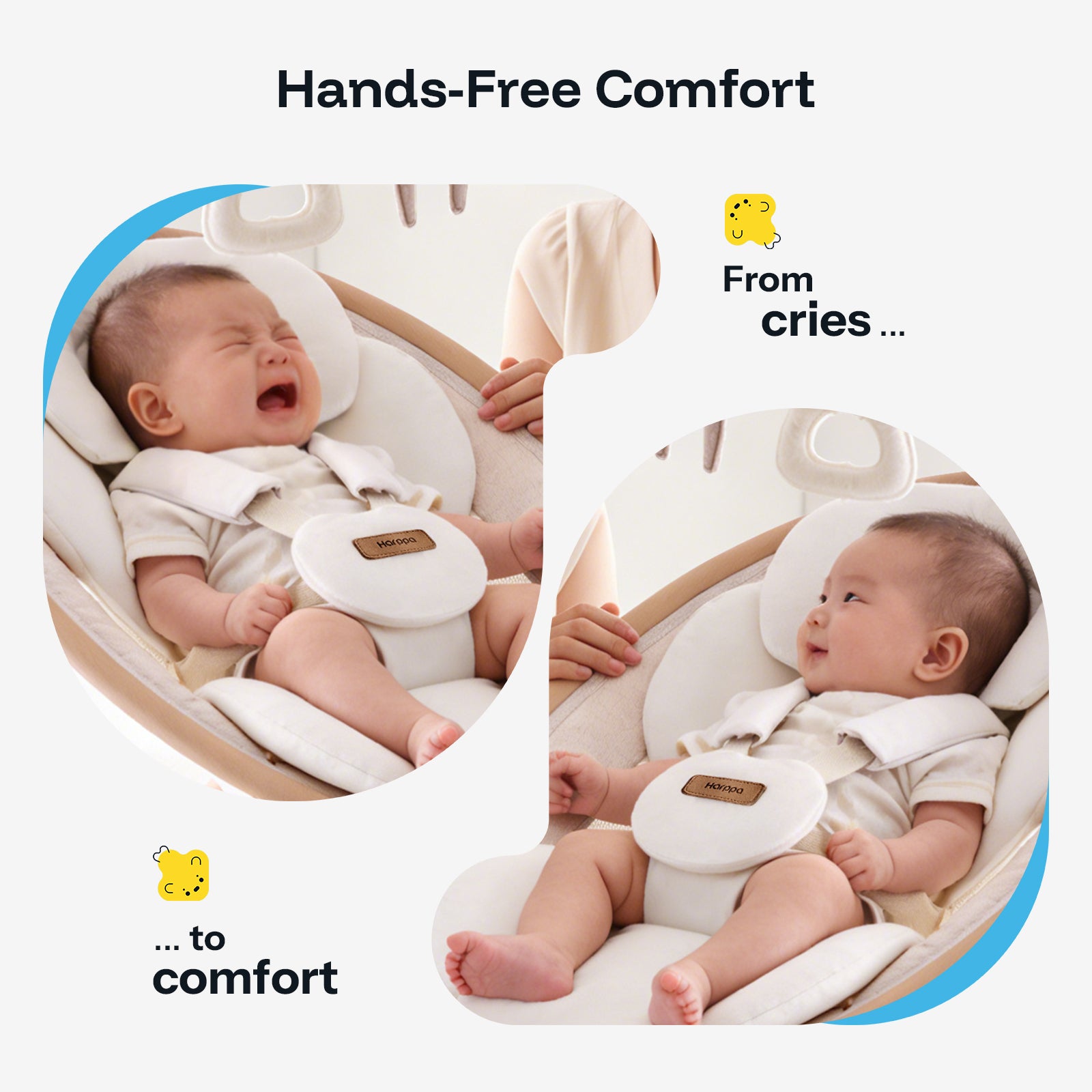 HARPPA Weddell Signature | Eye-Level Electric Baby Swing