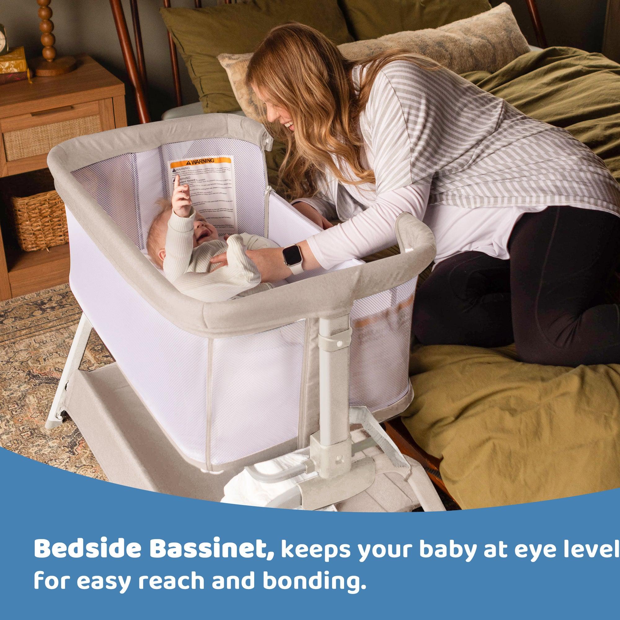 Evenflo Shyft Dualride Bicystar Baby Bassinet Bedside Sleeper In