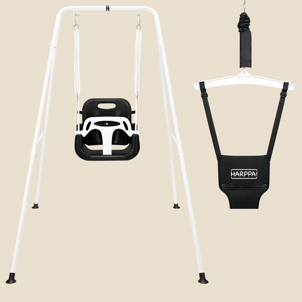 HARPPA 2in1 Foldable Toddler Swing Set, Kids Swing Baby Jumper for
