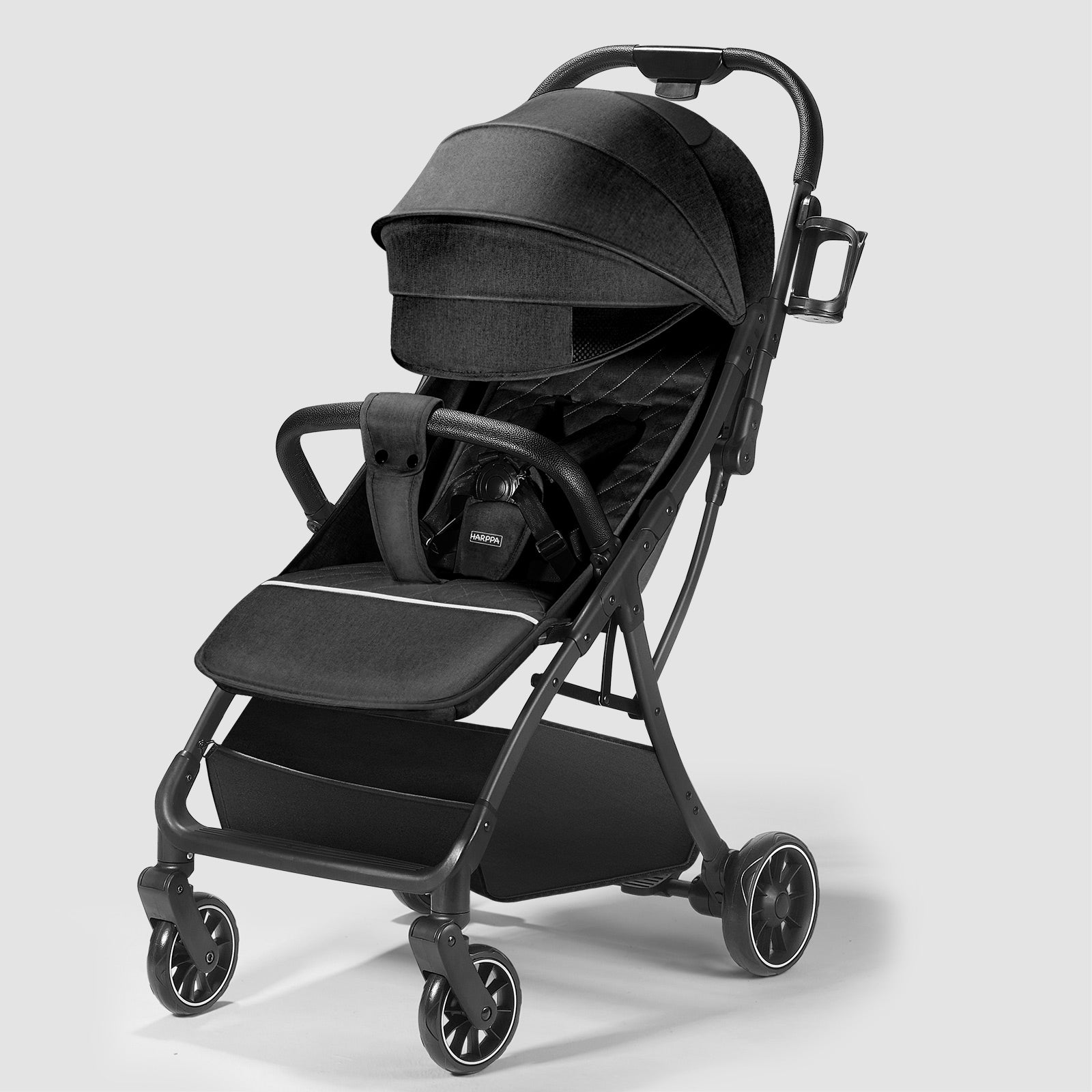 HARPPA Hugglo | Travel Stroller with Single-Hand Fold for Toddlers