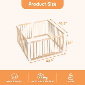 HARPPA Baby Gate Playpen Baby Fence for Babies and Toddlers