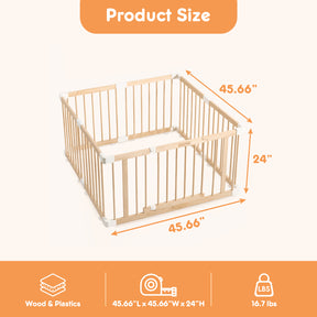 HARPPA Baby Gate Playpen Baby Fence for Babies and Toddlers