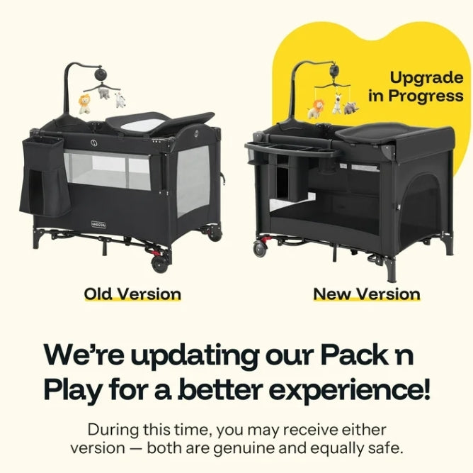 HARPPA Saimia | 5-in-1 Pack and Play Baby Bassinet & Playard