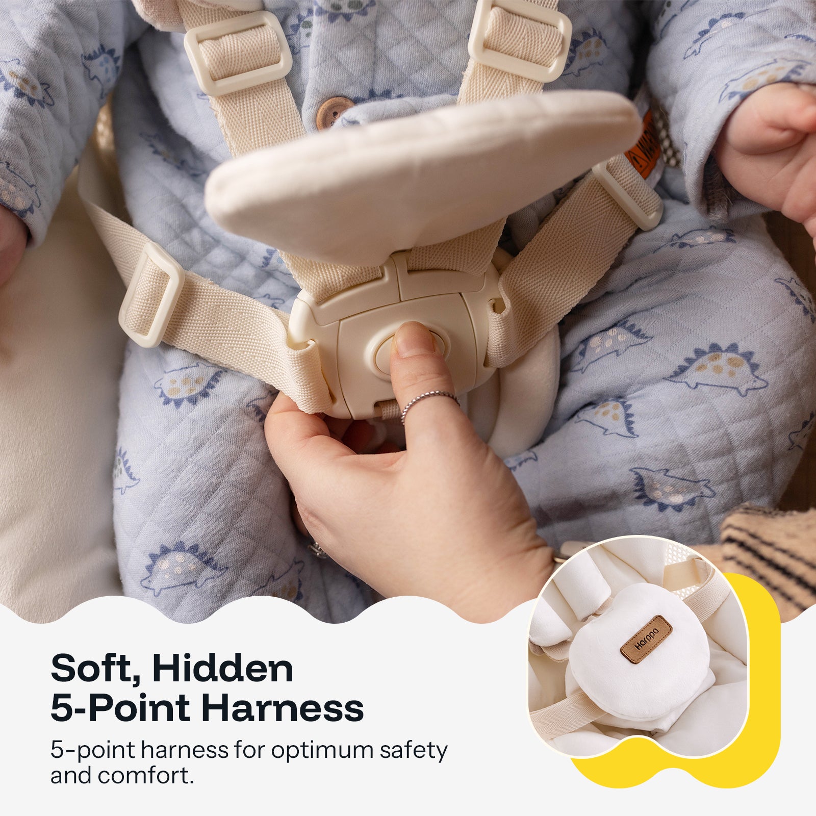 HARPPA Weddell Signature | Eye-Level Electric Baby Swing