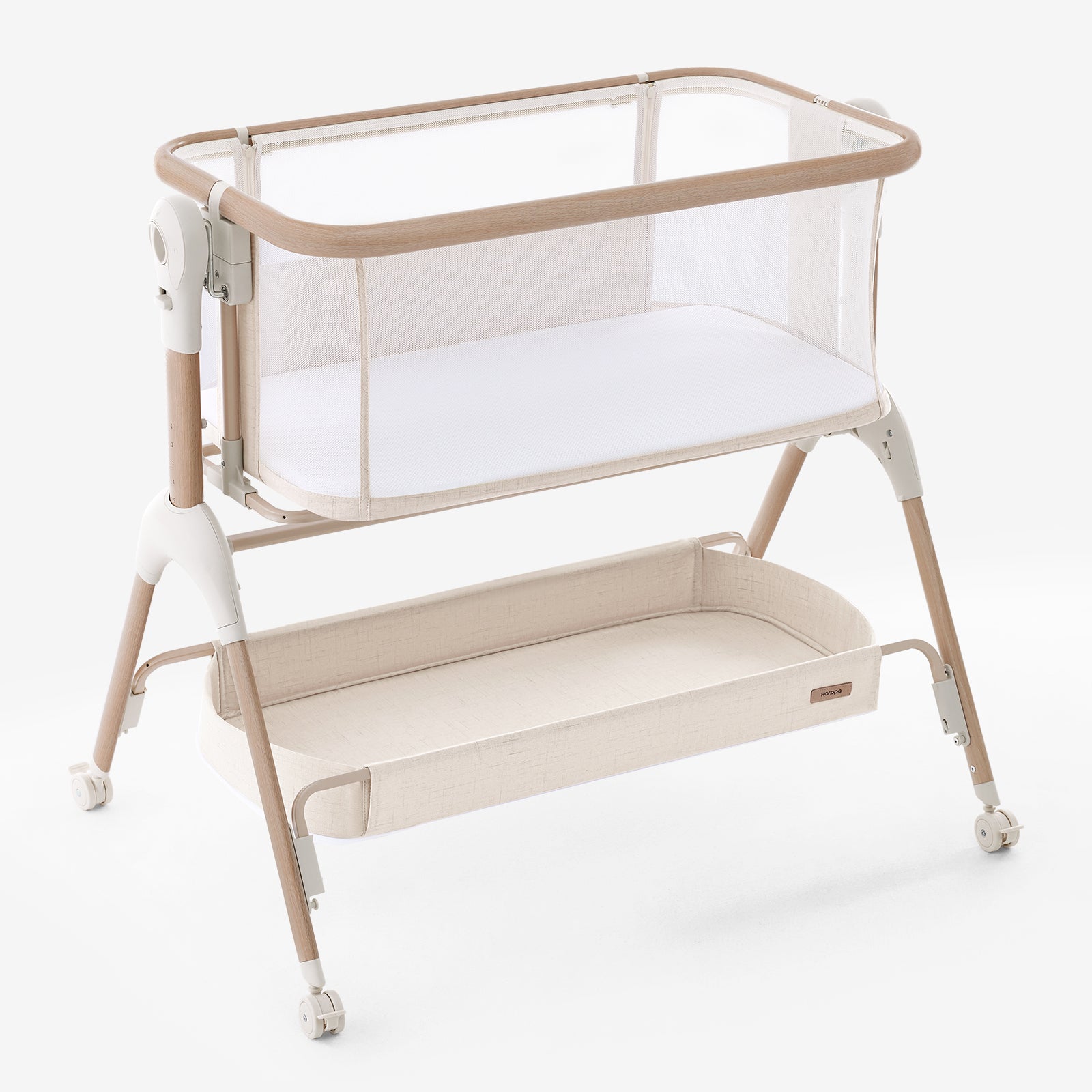 HARPPA Cuddly Signature | 3-in-1 Rocking Baby Bassinet & Bedside