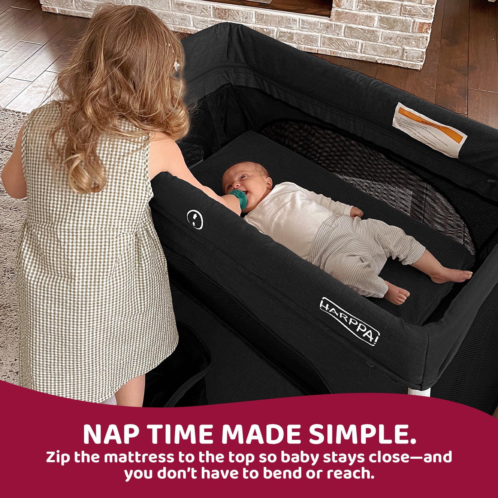 HARPPA Rossi Lightweight Pack n Play Travel Crib Playard
