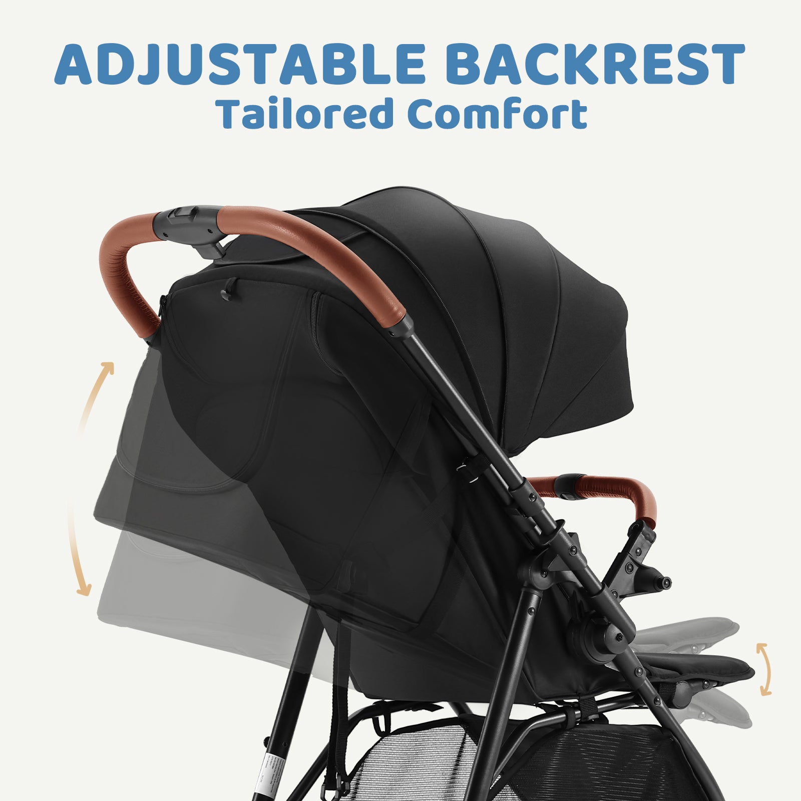 HARPPA Hugglo 2.0 Stroller | Travel Stroller with Single-Hand Fold for Toddlers