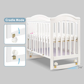 HARPPA Portable Mini Crib 6-in-1 Convertible (Mattress + Mosquito Net Included)