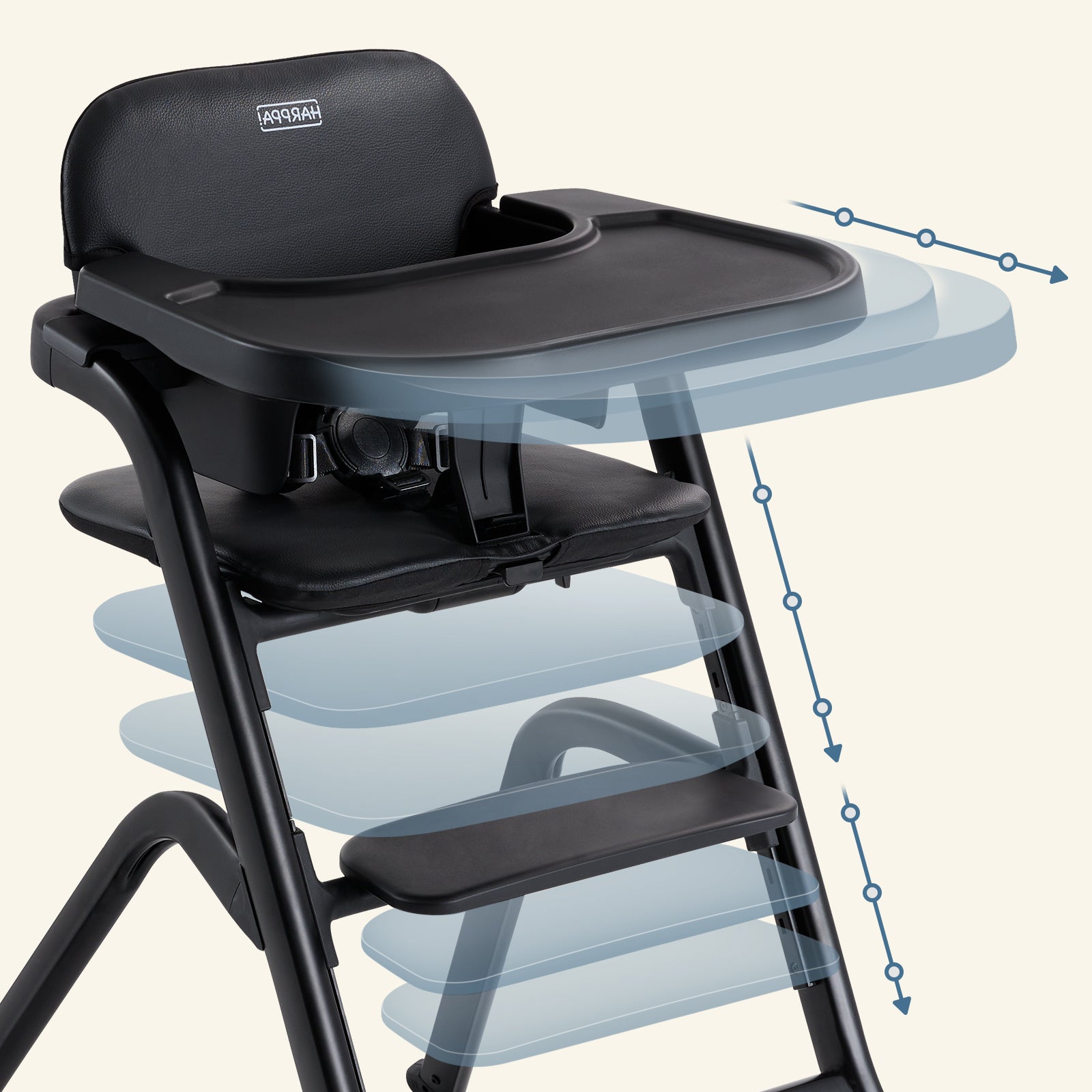 HARPPA Caspio | Adjustable Baby High Chair with Removable Tray