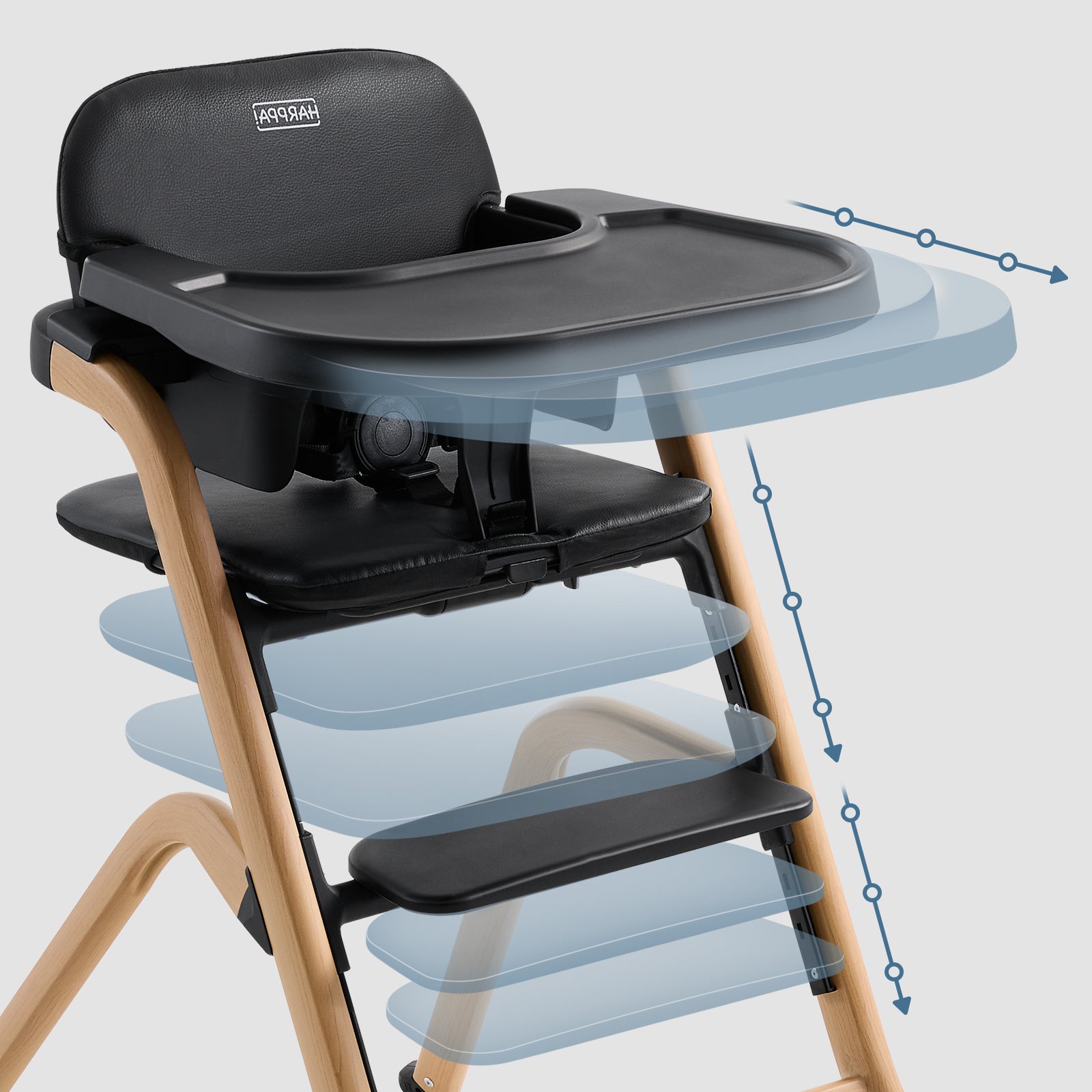 HARPPA Baby High Chair | Adjustable Baby Chair with Removable Tray