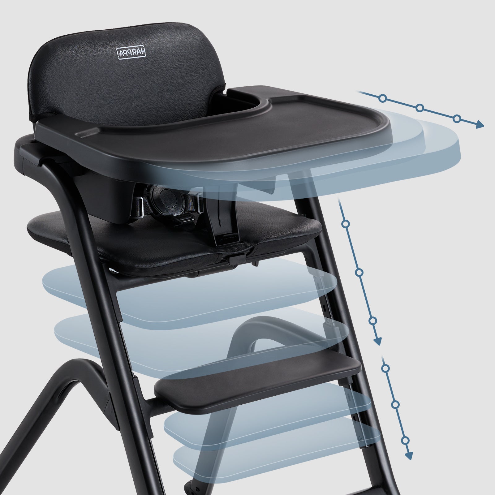 HARPPA Caspio High Chair | Adjustable Baby Chair with Removable Tray