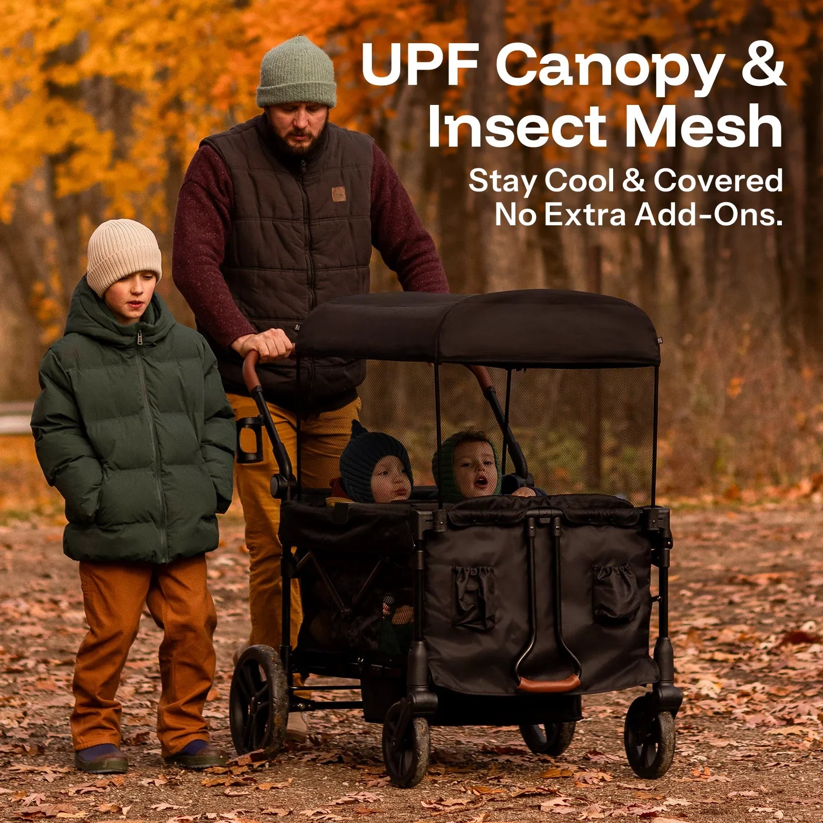 パリピシャンパンセット　tree with your ピュアベイビー Harppa Remy Plus 4-Seat All-Terrain Wagon Stroller with Canopy for