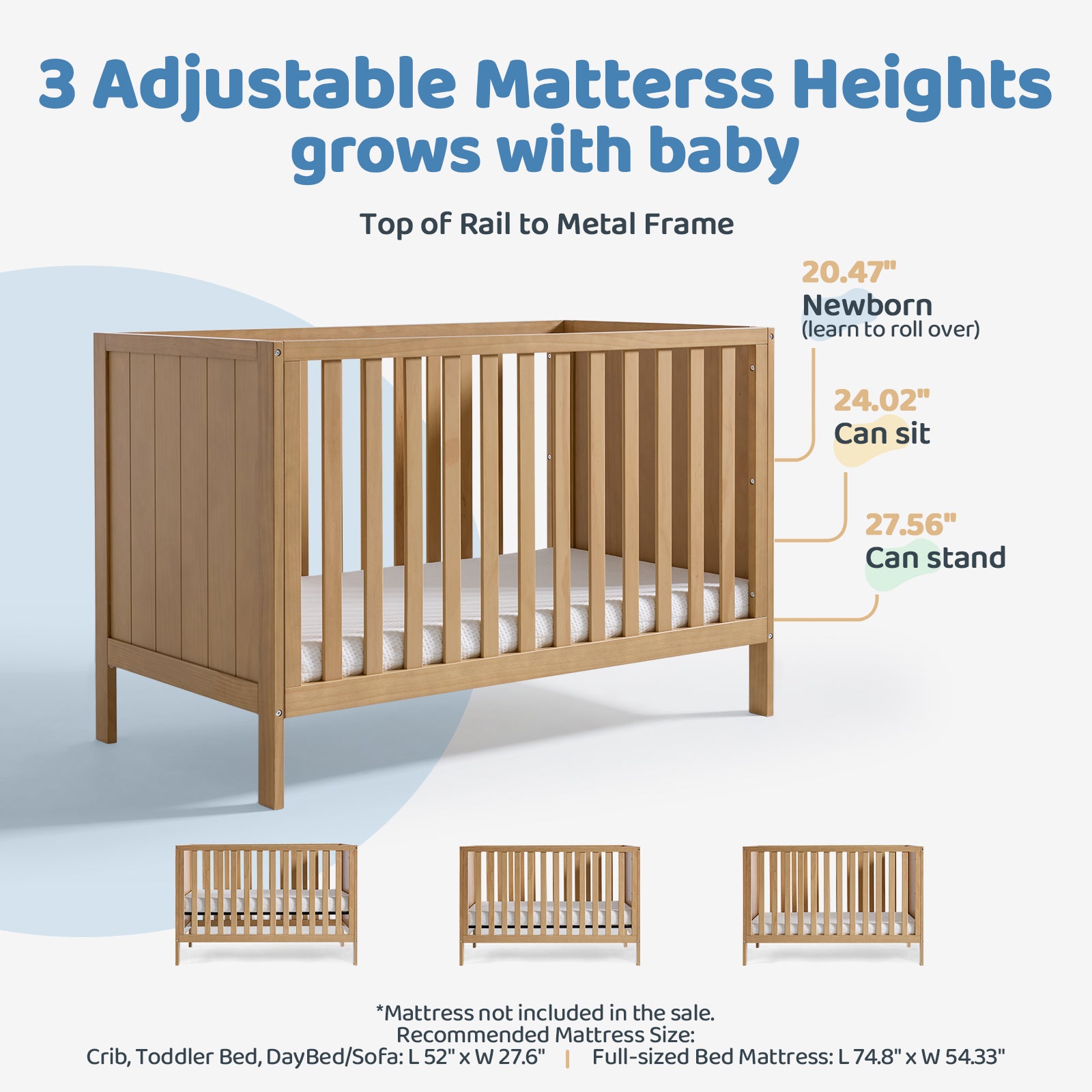 HARPPA Grevia 4-in-1 Crib