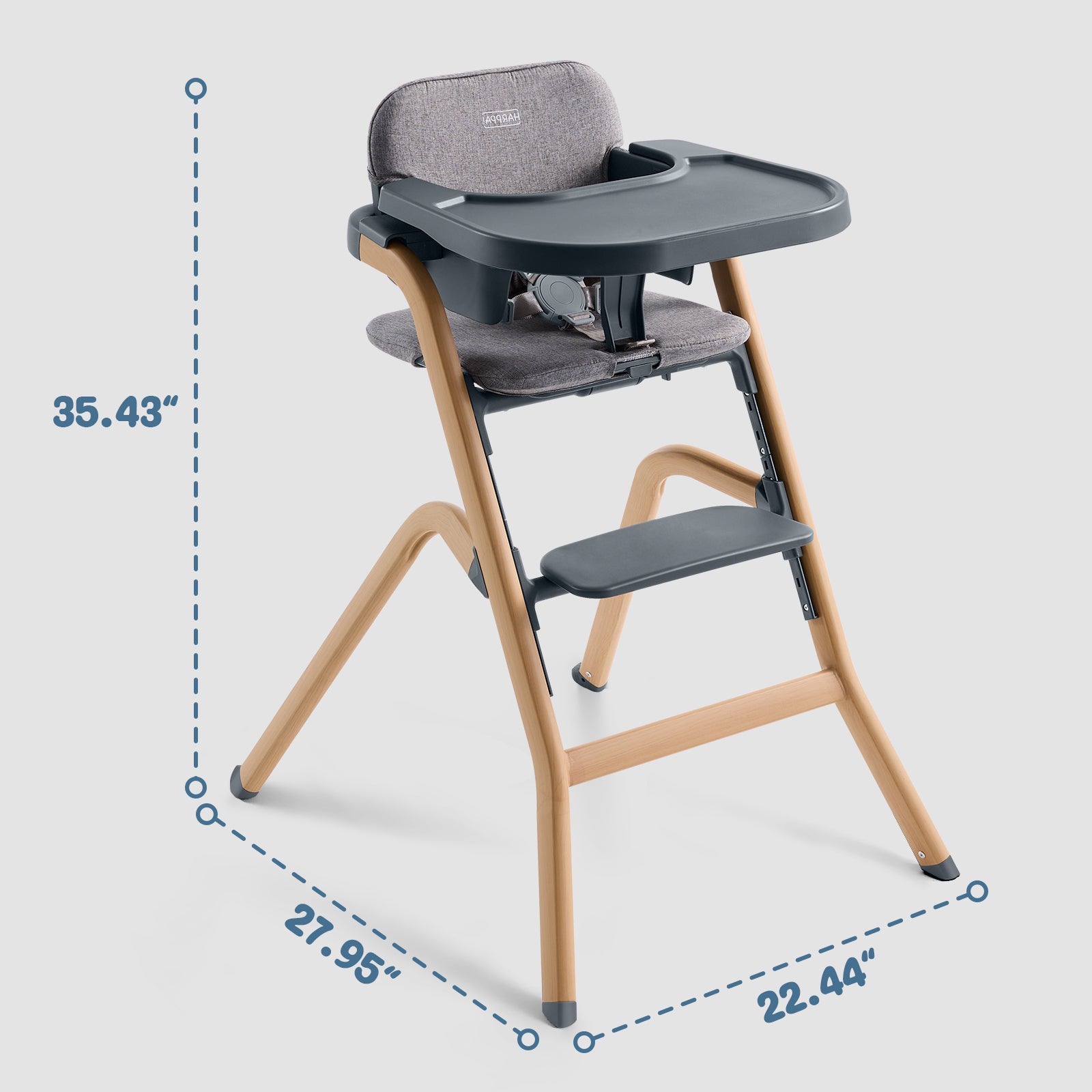 HARPPA Caspio High Chair | Adjustable Baby Chair with Removable Tray