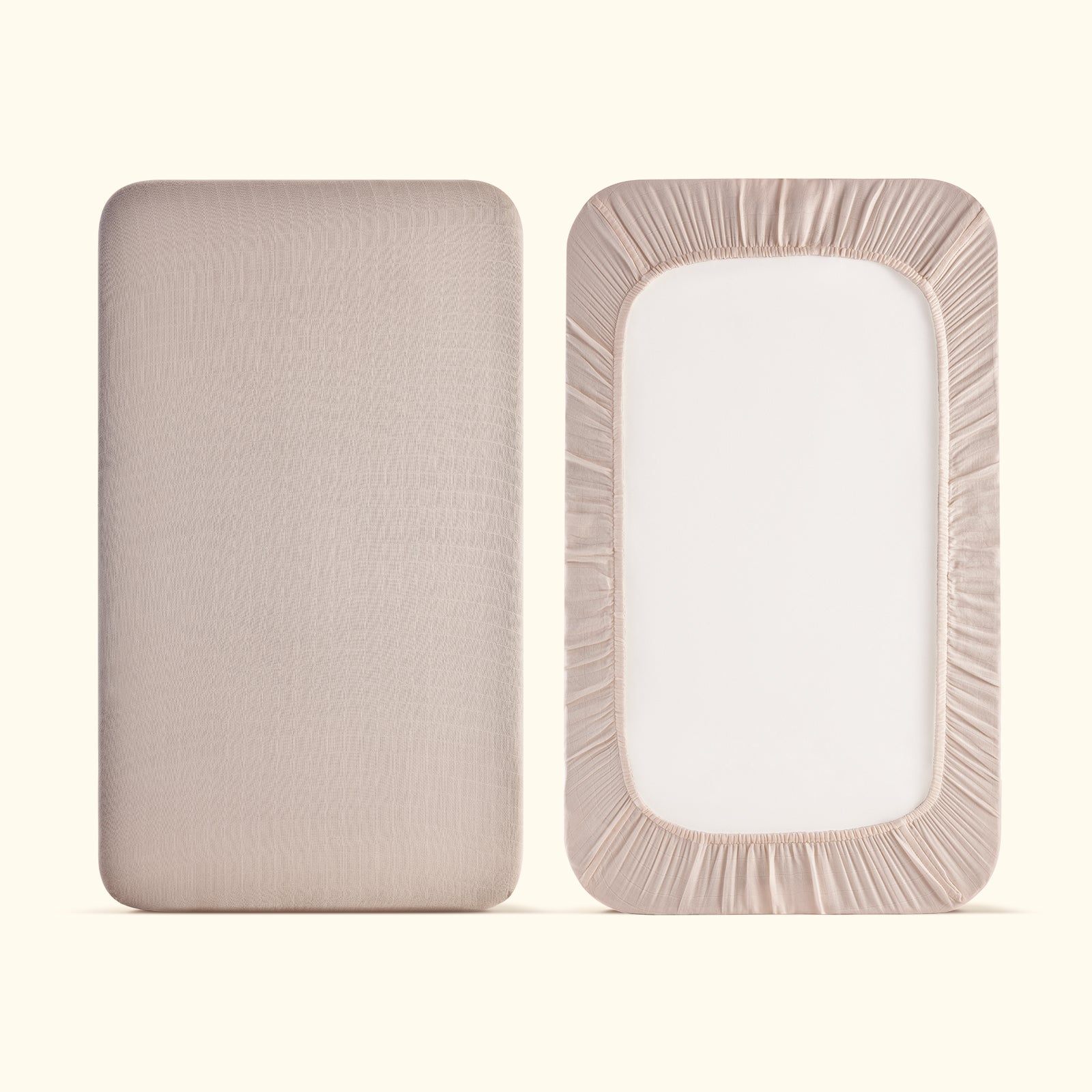 HARPPA Muslin Bassinet Sheets 2 Pack | Fitted Baby Sheets for Cuddly Bassinet & Bedside Sleeper