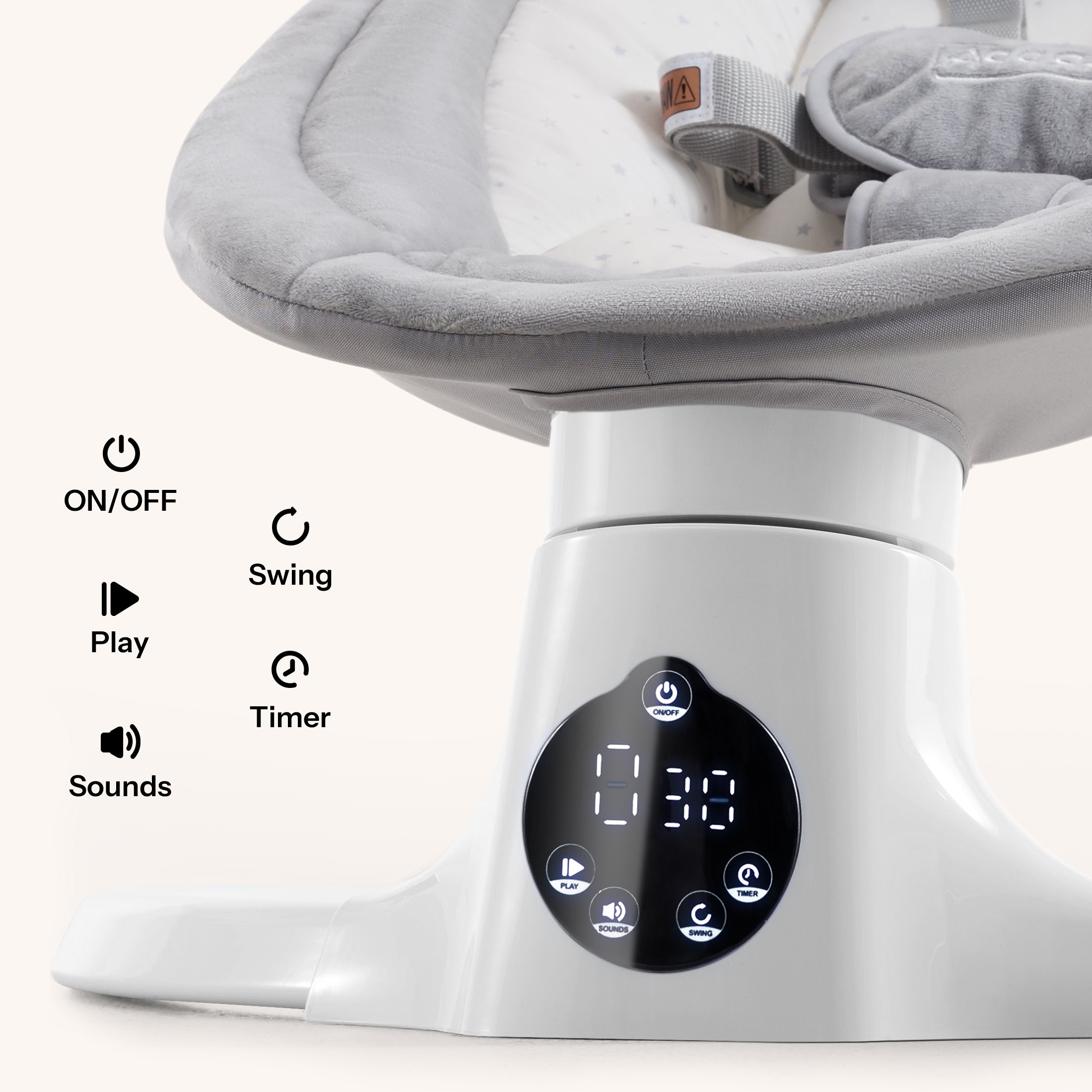HARPPA Weddell Lite | Electric Baby Swing