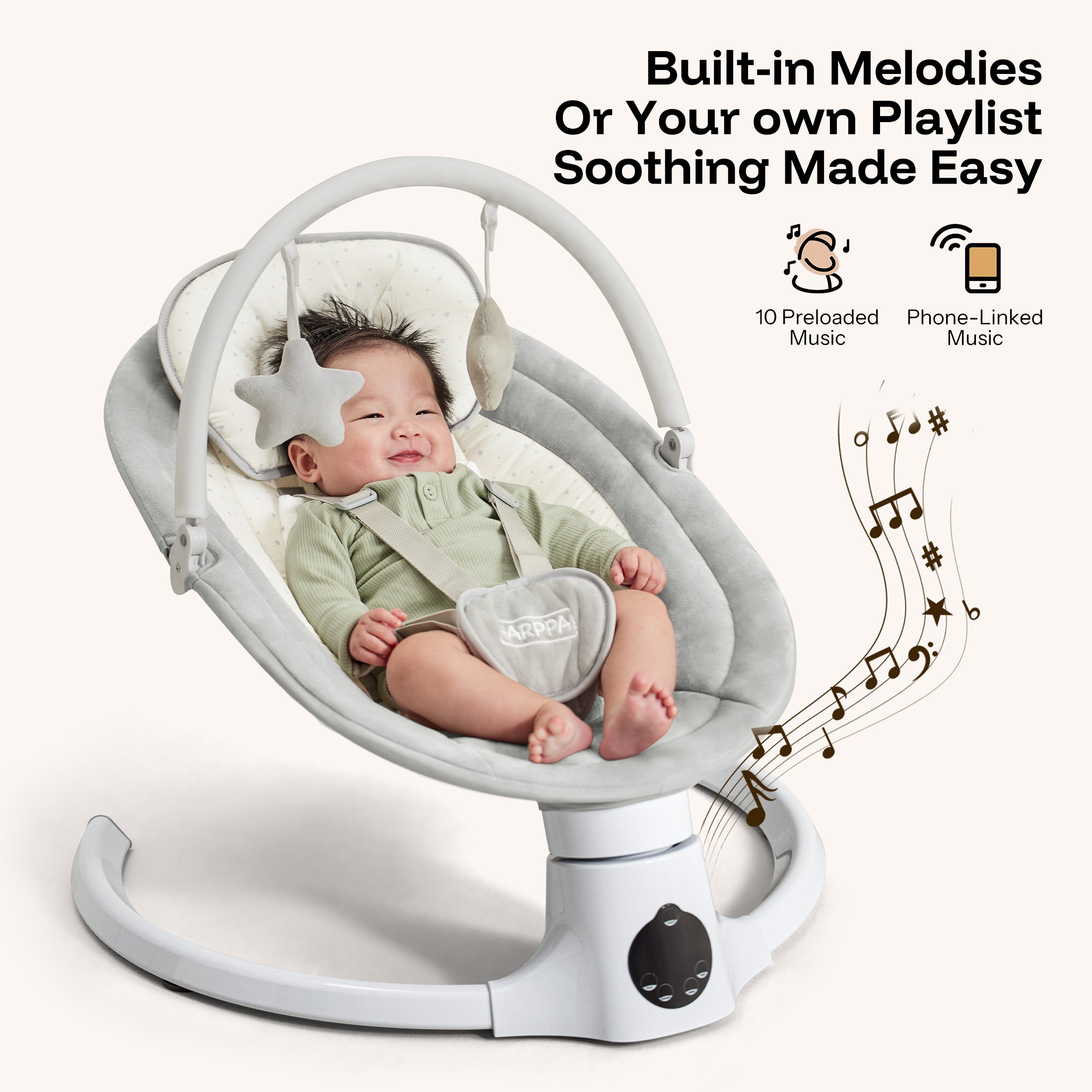 HARPPA Weddell Lite | Electric Baby Swing