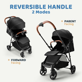 HARPPA Hugglo 2.0 Stroller | Travel Stroller with Single-Hand Fold for Toddlers