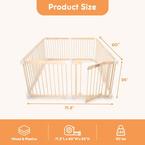 HARPPA Baby Gate Playpen Baby Fence for Babies and Toddlers