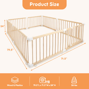 HARPPA Baby Gate Playpen Baby Fence for Babies and Toddlers