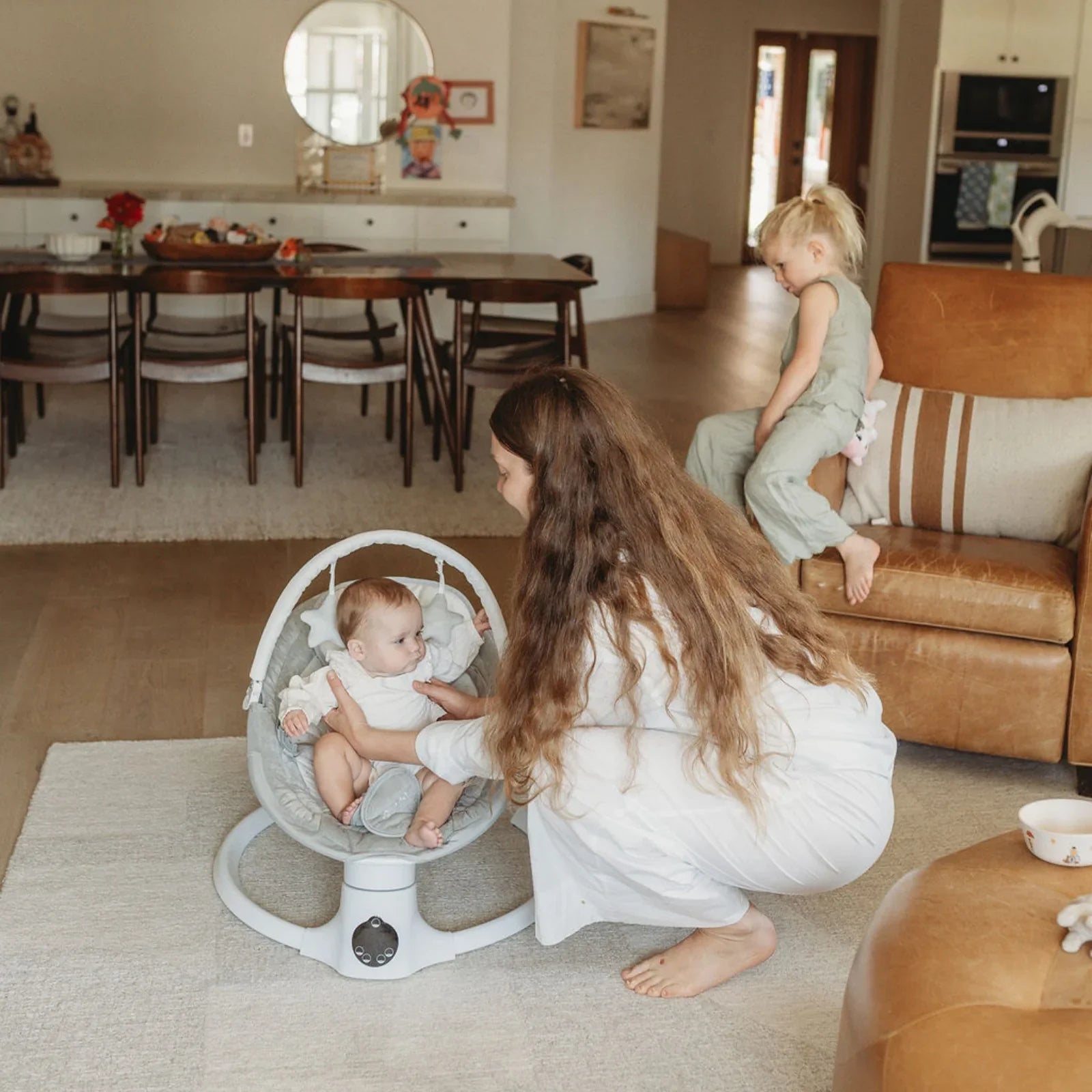 Harppa Weddell Lite Portable Electric Baby Swing for Newborns