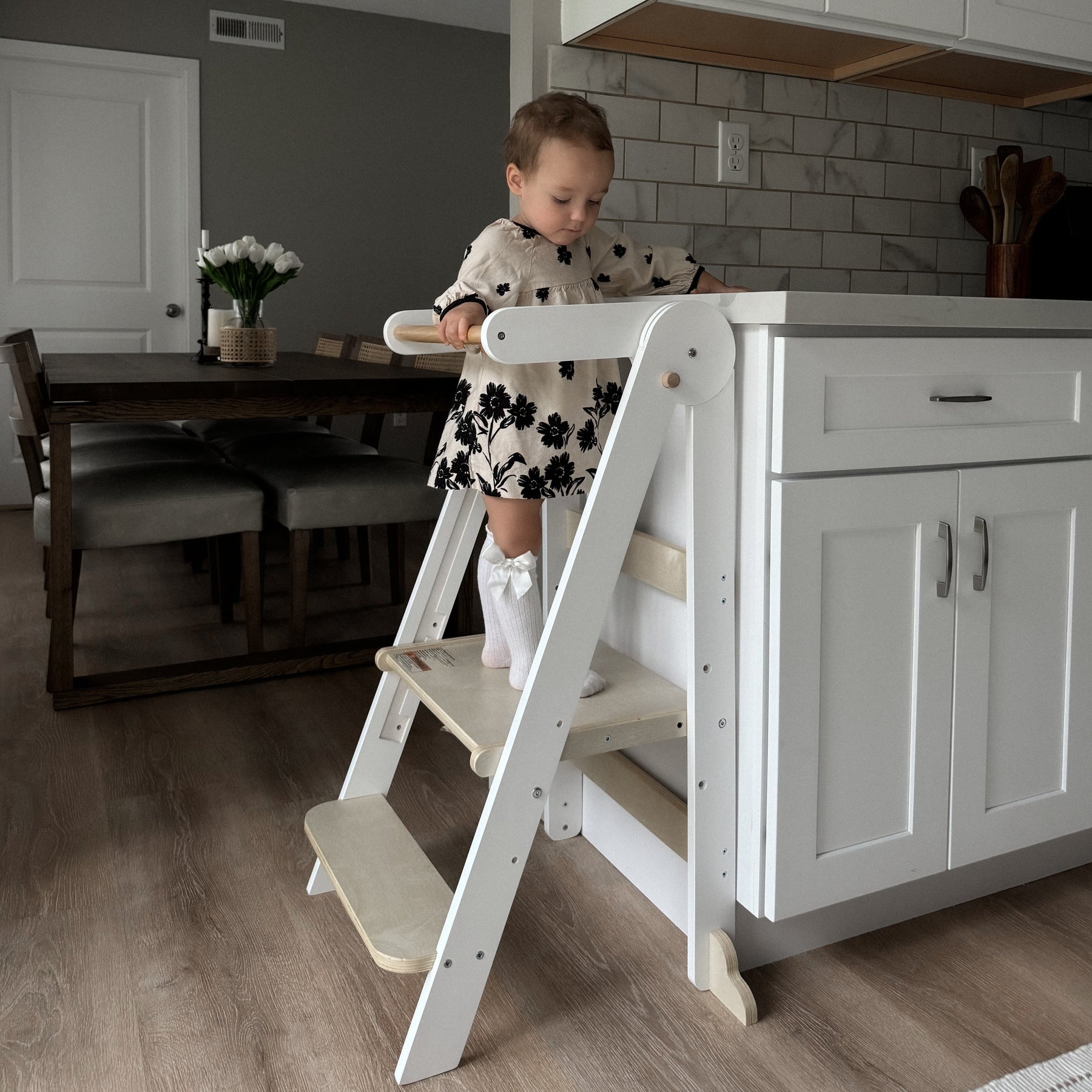 HARPPA Nordi | Foldable Toddler Tower, Kitchen Stool Helper