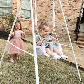 HARPPA 2-in-1 Foldable Toddler Swing Set