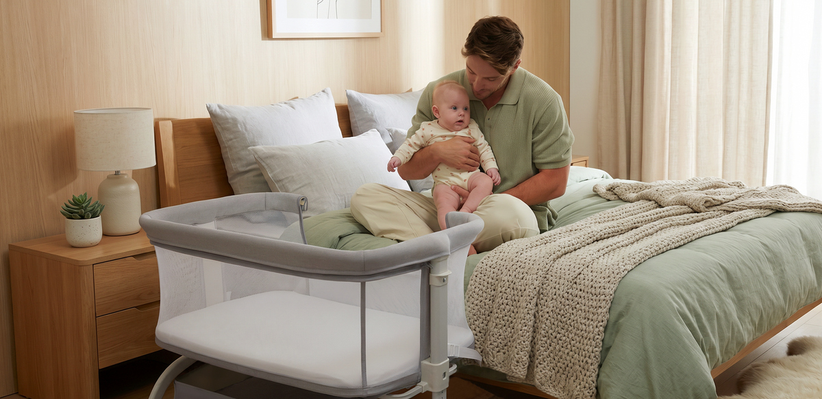 Harppa Cuddly Lite | 2-in-1 Baby Bassinet & Bedside Sleeper for