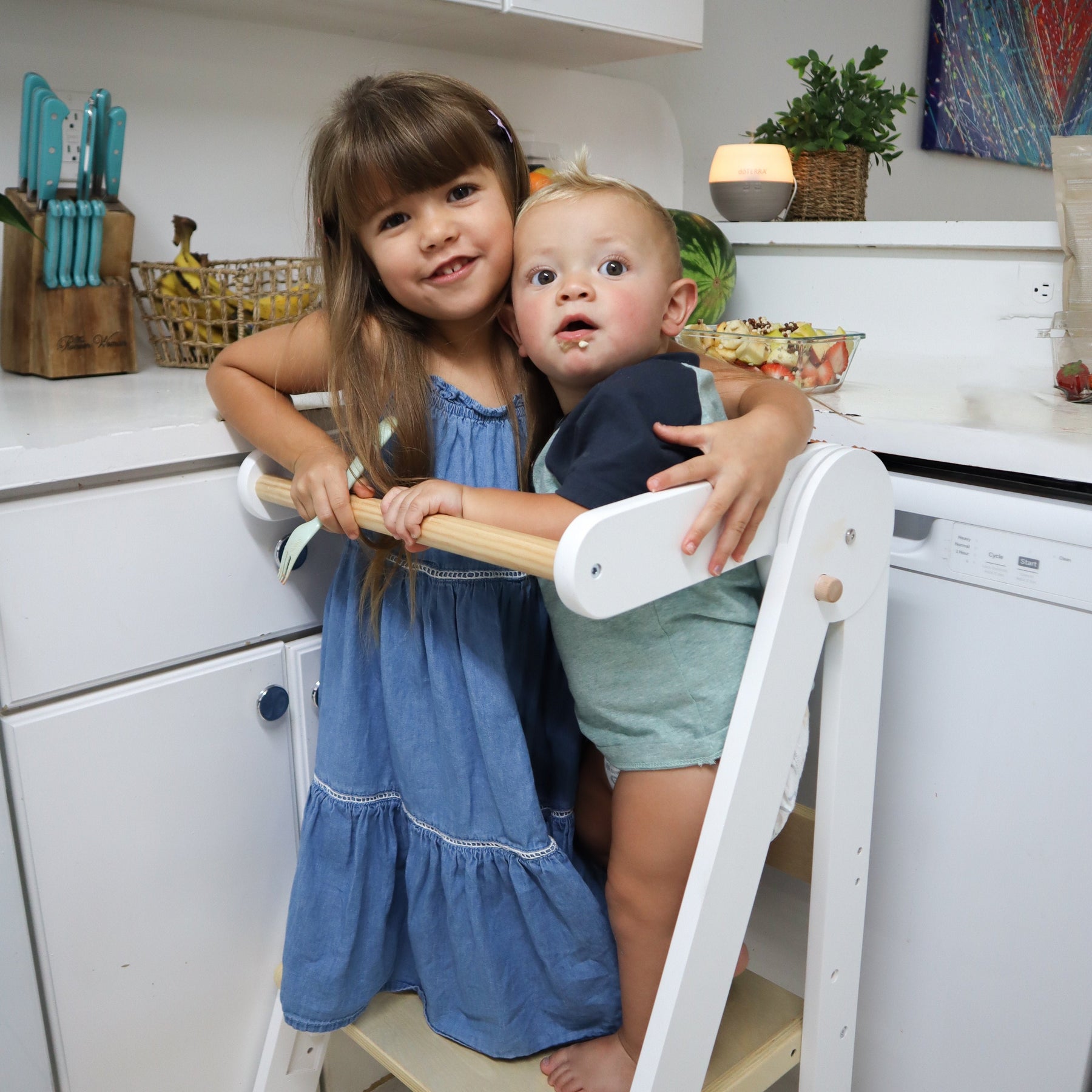 HARPPA Nordi | Foldable Toddler Tower, Kitchen Stool Helper