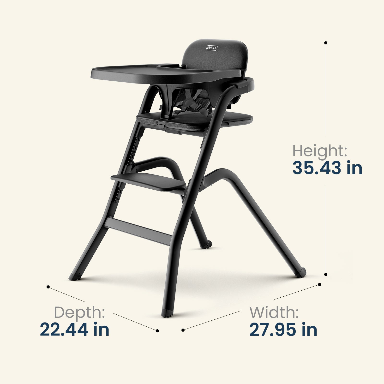 HARPPA Caspio | Adjustable Baby High Chair with Removable Tray